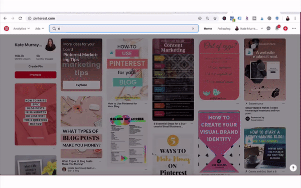 Pinterest Business Keyword Search