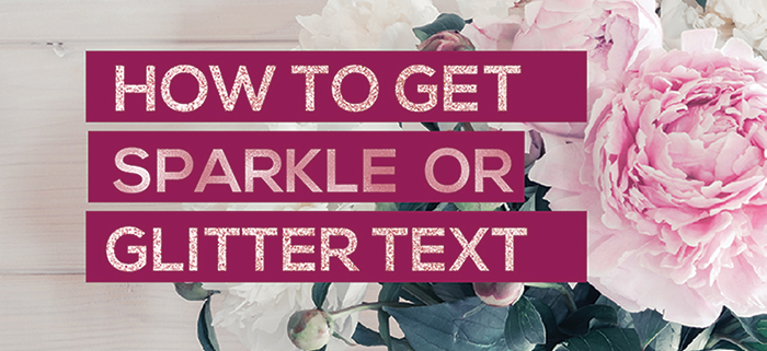 Sparkle Glitter Text