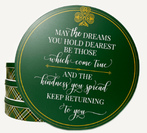 irish blessing cookie tin